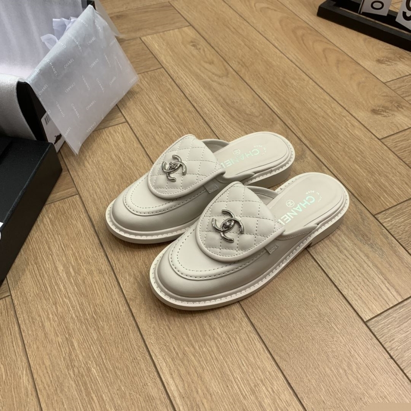 Ch*el leather shoes